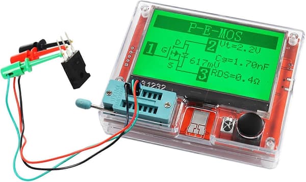 LCR-T10H Transistor Meter Multifunktions Kapacitans Modstandstester Stor Skærm Grafisk Display