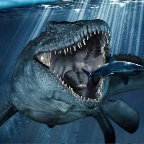 Jurassic Dinosaur Model Mosasaurus Figur Realistisk Legetøjsgave Din W3E9