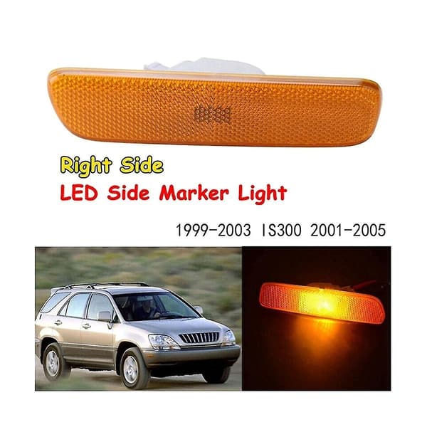 1 par Sidemarkeringslys LED Sideblinklys Reflektor For Rx300 1999-2003 Is300 2001-2005