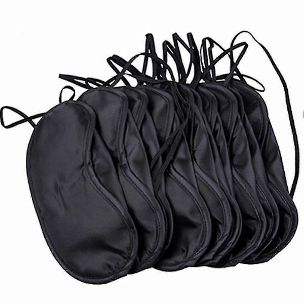 10 st Bekväm Sovmask Ögonmask Skugga Överdrag Blindfold Natt Sovhjälp Resehjälp Sovmask Blindfold Ögonlapp