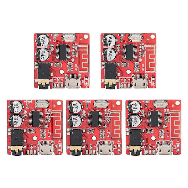 5 st DIY Bluetooth 5.0 Mottagarkort, Högtalarförstärkarmodul