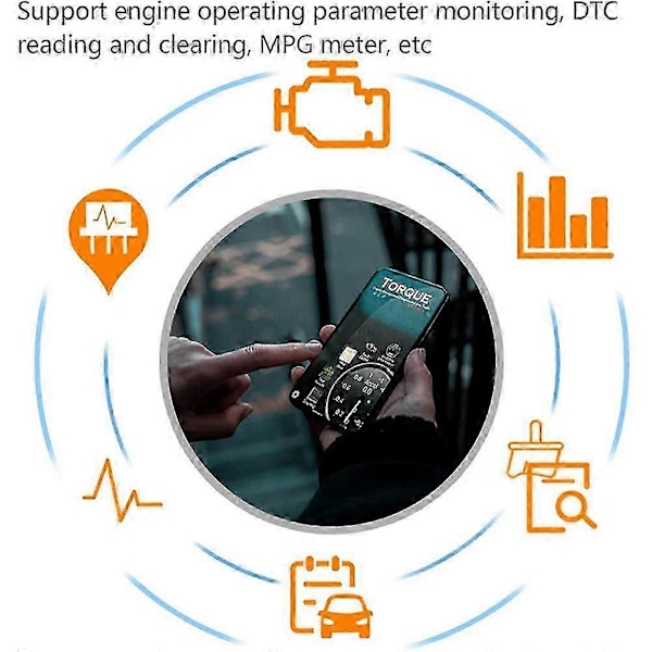 Autovian diagnoosilaite IOS- ja Android-laitteille, Wifi OBD2 -koodinlukija ammattikäyttöön