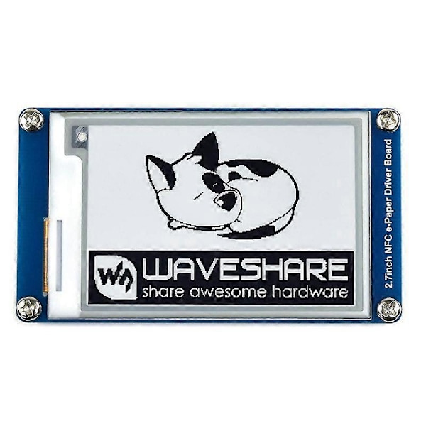 Waveshare 2,7 tuuman passiivinen NFC-virtalähteellä toimiva E-Paper -moduuli, ei akkua, langaton virransyöttö ja tiedonsiirto