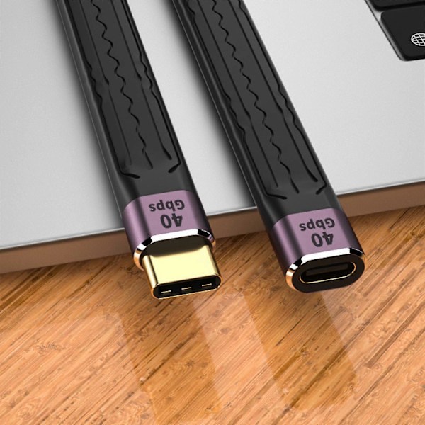 Förlängningskabel 40gbps Förlängningskabel Usb C Hona Till Hane 100w Förlängningssladd