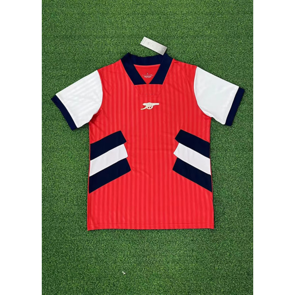 Ny vintage röd Arsenal T-shirt för fotbollsträning Vidic NO.15 L