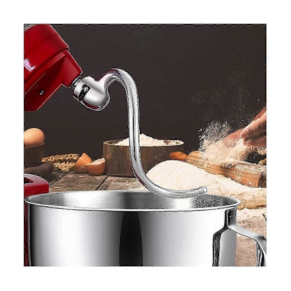 Passer til dejkrog til Kitchenaid 5QT Lift og 6QT Stand Mixer, dejtilbehør til mixer, tåler opvaskemaskine - FO SHAN RAN WANG
