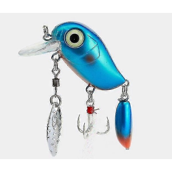 5st 3,8cm Minnow Spinnare Skeddrag Fiske Bete Utrustning Bass Hård Crankbait