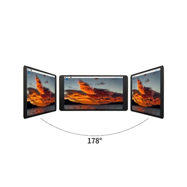 Ny 5,5 tums 1080P AMOLED IPS LCD-skärm - Kompatibel USB-skärm Kapacitiv Touch för 4B 3B+ 3B