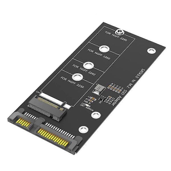 M.2 NGFF - SATA -sovitinkortti B-avain/B & M -avain SSD (Ei M.2 NVME:lle)