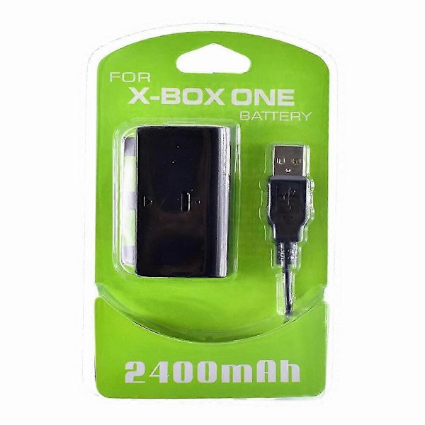 Upeat Yhteensopivat Xbox One -tyyliset Akut 2kpl Ohjaimen Ladattava 2400mah Langaton USB