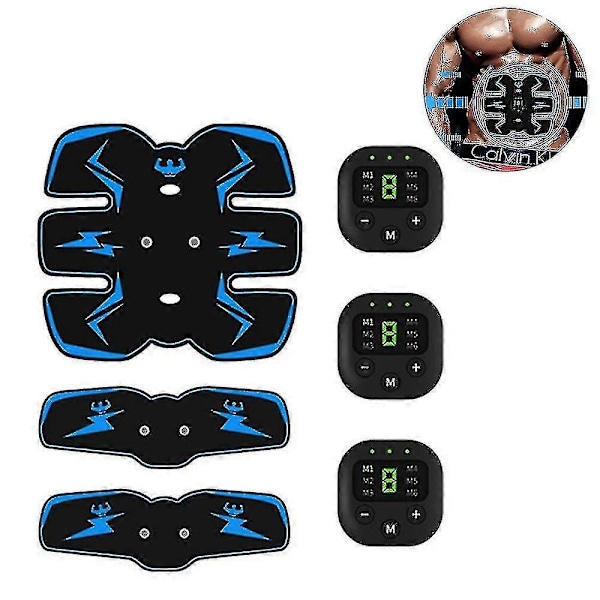 Abs Stimulator Magmuskler, Muskelstimulator, Ems Abs Tränare Kroppsformning Fitness, U