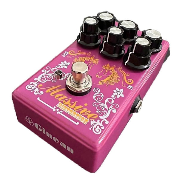 Guitar Distortion Overdrive Effekt Pedal, Dybde, Niveau, 3-Bånds Parametrisk EQ Lydmodifikator, Overdrive