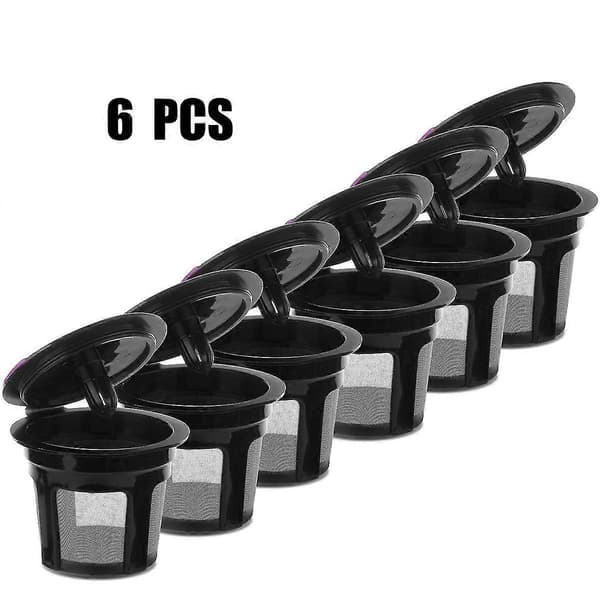 Kaffefilter 6 st Återanvändbara Påfyllningsbara K-cup Kaffefilter Pod