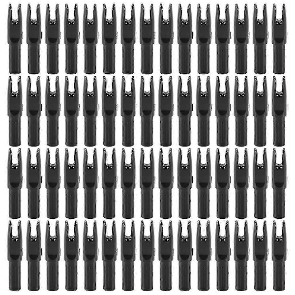 60 stk. bueskydningspile Nok ID 6,2 mm Pile Nok Indsæt Hale til DIY Jagtskydningspile Compo