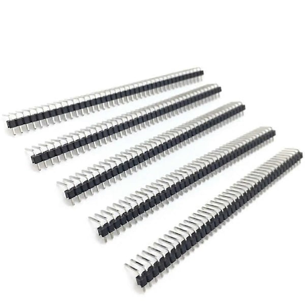10 st 40-stifts 254 mm enkelrads höger vinkel hane stiftkontakt 40 stift brytbar rak hane dubbelrads stiftkontaktremsa för Arduino