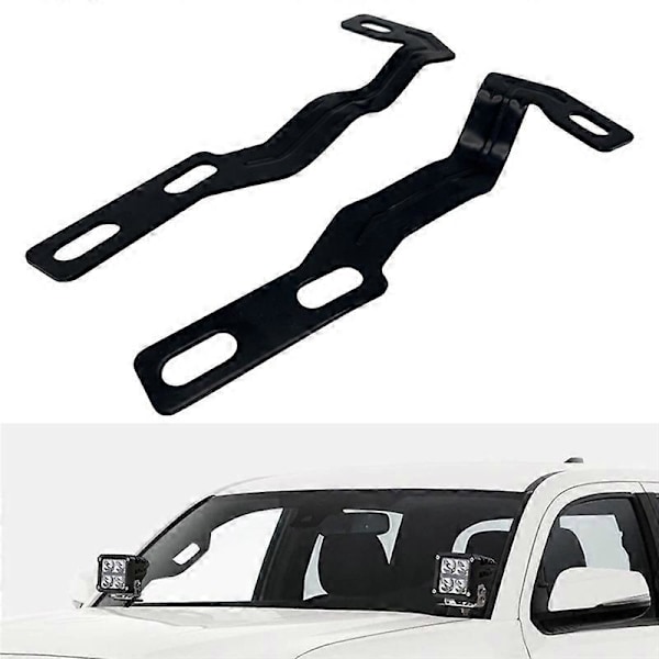 LED Lys Pod Metall Panserfeste Brakettsett Grøft Panser Lys Braketter for 2016-2020 Toyota Tacoma