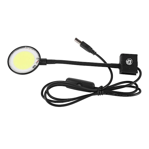 USB Akvarielampe COB Chip Høj Lysstyrke 360 Graders Rotation Clip-On Mini LED Akvarielys med Knapkontakt SZD-Y400B