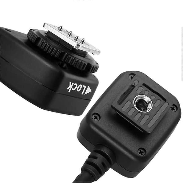 Flash TTL Hot Shoe-ledning til Nikon -1,5m Flash-tilbehør erstatter Nikon SC-28 Black