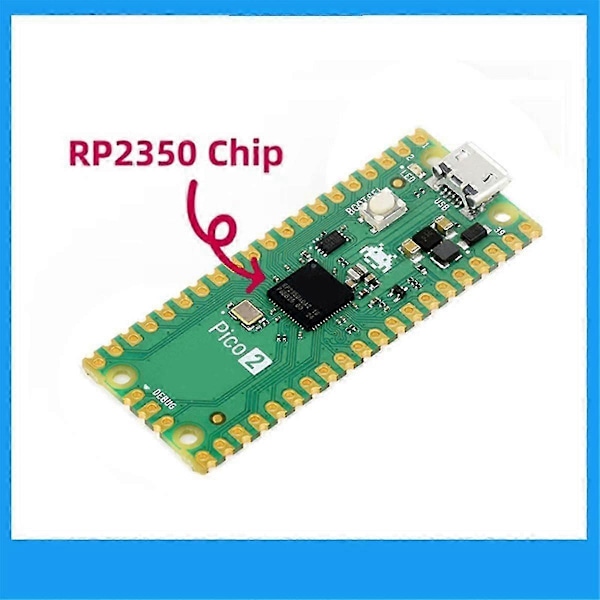 Velegnet til 2-M Udviklingskort RP2350 Microcontroller ARM -M33 Hazard3 RISC-V Loddepin Header