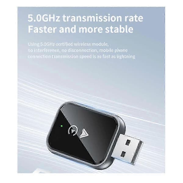 2-i-1 Trådløs CarPlay-adapter for /Android Mini Størrelse Kablet til Trådløs CarPlay med Adapterkabel