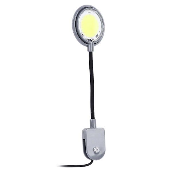 Akvarielys med klemme 5W Akvarium LED Lys 360 Graders Drejelig Stang Akvarielampe CN Stik 220V