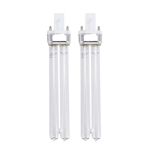 2 stk. 11w Ultraviolet UV Desinfektionslamper UV Steriliseringspærer til Sterilisator Akvarium (g23 Lampesokkel)