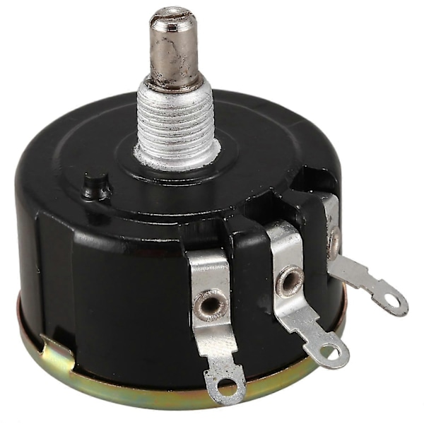 WX050 10K ohm 5W 6mm Rundaxel Trådbunden Potentiometer Svart+Silver