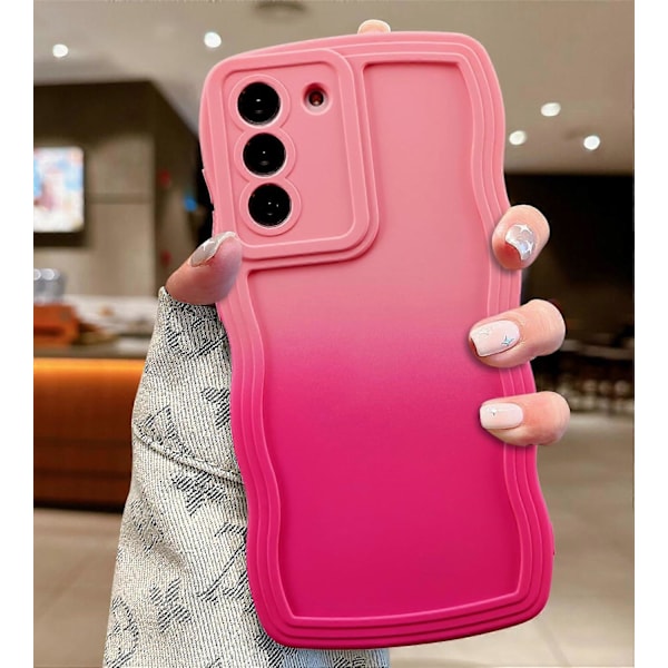 Vågformsfodral för Samsung Galaxy S20 FE 5G, Sött Vågforms Slim Fit Stöttåligt Skal Mjukt Fint Anti-Rep TPU-Fodral - Rosa Ros