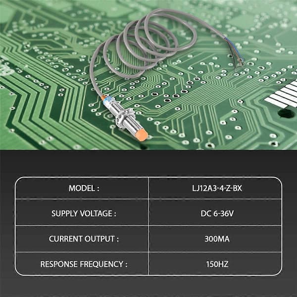 DC6-36V 300mA NPN NO 3-tråds 4mm Sensor Switch LJ12A3-4-Z-BX