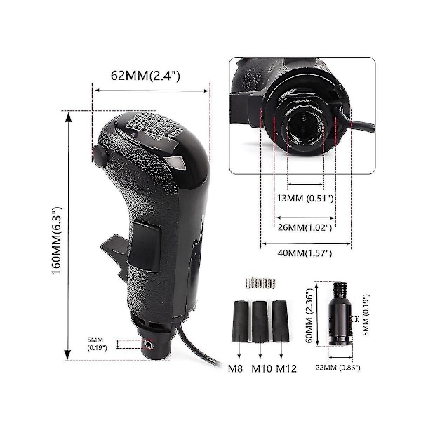 PC USB Korkea/Matala Vaihde Simulaattori Vaihdekepin Nuppi Logitech G923 G29 G27 G25 TH8A USB Vaihdekepin Nupille