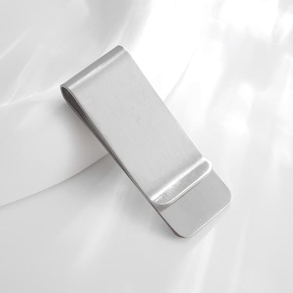 Plånbok 4-pack rostfria stålplånböcker silverplånbok unisexplånbok för sedlar elegant plånbok
