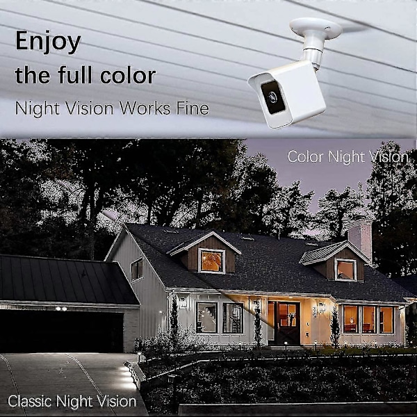 Fäste för Helt Nya Wyze Cam V3 Endast, Väderbeständigt Skyddshölje och 360 Graders Justerbart Väggfäste Solidt Hölje för Wyze V3 Utomhus Inomhus Smart