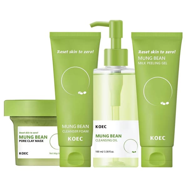 KOEC Mungböna Rengörings- och Hudvårdsset 4-piece set