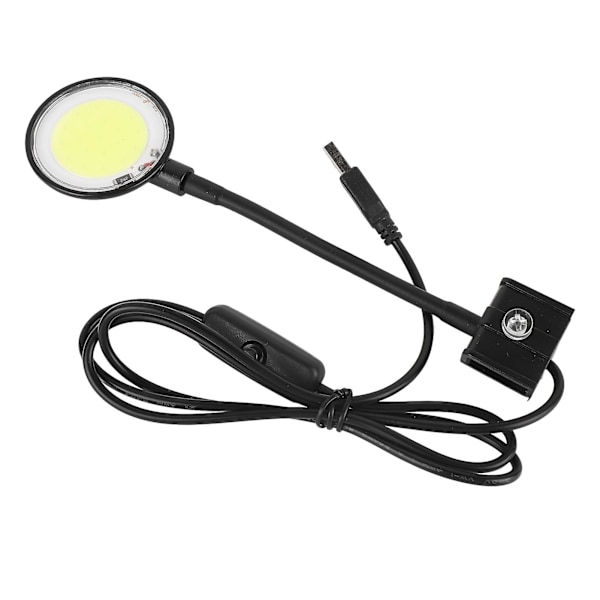 USB Akvarielampe COB Chip Høj Lysstyrke 360 Graders Rotation Clip-On Mini LED Akvarielys med Knapkontakt SZD-Y400B