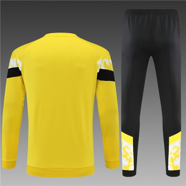 22-23 ny säsong Dortmund vuxen/barn långärmad jerseydräkt yellow M