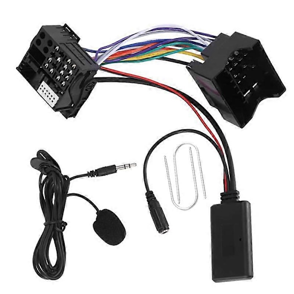 Auton Bluetooth 5.0 Aux-kaapeli Mikrofoni Handsfree Matkapuhelin Ilmainen Puhelu Adapteri Peugeot Citroen C2 C5 RD4