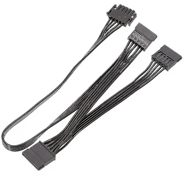 5-nastainen 3-porttinen SATA-oheisvirtalähdekaapeli modulaariseen PSU:hun