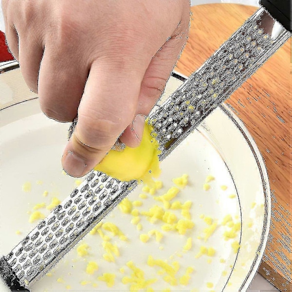 Rivjern Bærbart Rustfritt Stål Sitron Citrus (1 stk, svart)