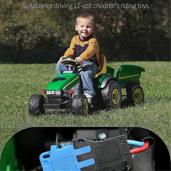 Strømhjul-adapter egnet til batteri, Peg-Perego batteriadapter med ledningsnetstik