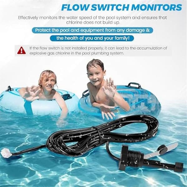 GLX-FLO Flow Switch-enhed til Hayward Goldline Saltkloreringssystem - Pool Flow Sensor med kabel