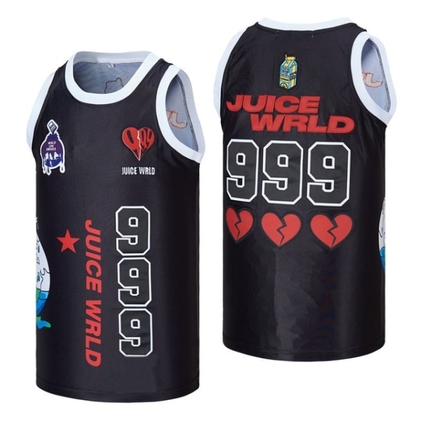 BG Baskettröja JUICE WRLD #999 Tröja black XL