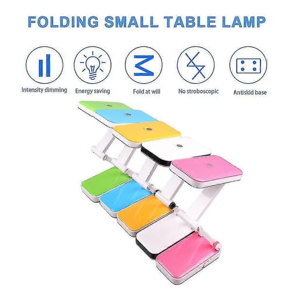 Foldbar Øjenbeskyttelse Studiebord Genopladelig Lampe I Studenterkollegium