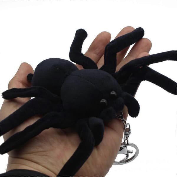Tricky Spider Charm Nøkkelring Dyrenøkkelring for venner Barn Julekonfirmasjon Bursdagsgave til edderkoppelskere