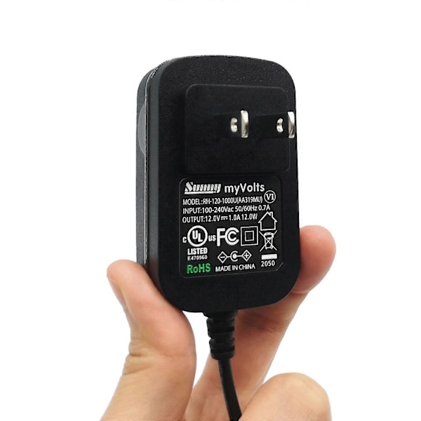 12V myVolts erstatningsstrømforsyning kompatibel med Sony PS-LX310BT platespiller