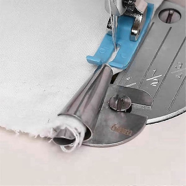 Generella Syfötter för Fållning 3-9mm 7 Storlekar Bred Fållpressarfot Symaskin Pressarfot Fållningscylinder.