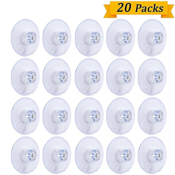 20 st Sugkoppar för Fairy Lights Sugkoppar med Kabelspår Perfekt för Fästning av Dekoration Sugkrokar för Fönster