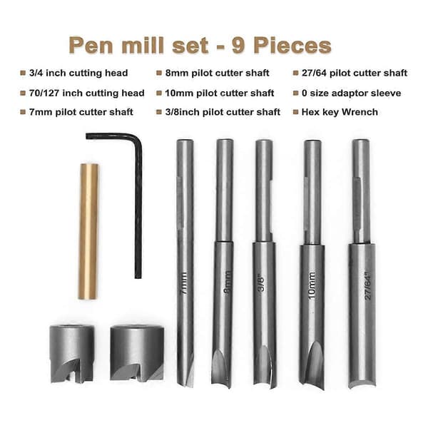 Pennfresesett, Barrel Trimmer System for Pennesett