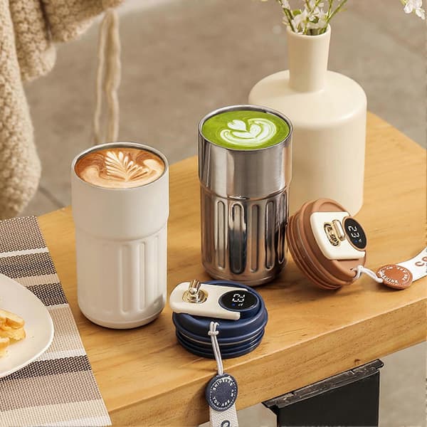 Smart Termokop med LCD-display til varme og kolde drikke Coffee 450ML