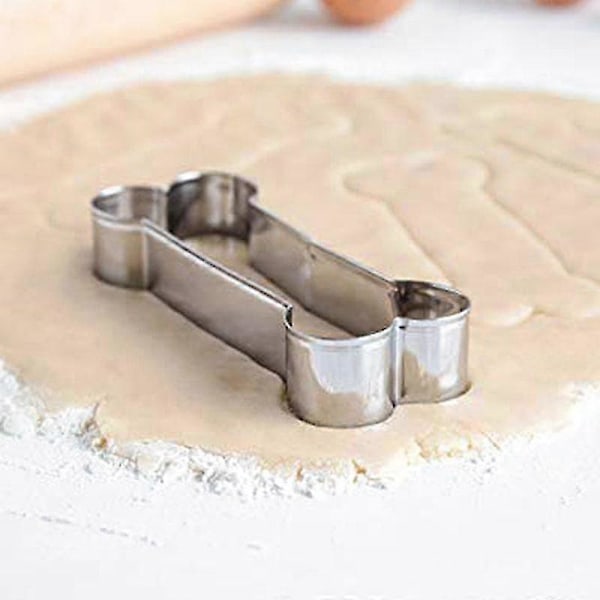 Kakeform Utsøkt Håndverk Bred Anvendelse Rustfritt Stål Hundebein Formet DIY Fondant Mol-Good
