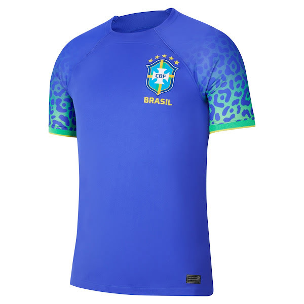 21-22 Brasiliens landslag borta kortärmad fotbollströja XL